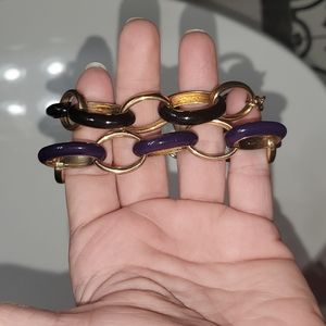 Purple bracelet and Black bracelet